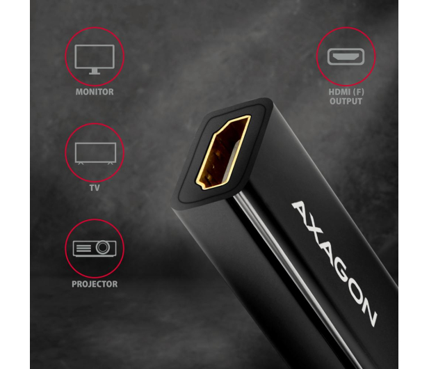 Axagon RVDM-HI14N Mini DisplayPort - HDMI adapter, 4K/30Hz - 1485477 - zdjęcie 5